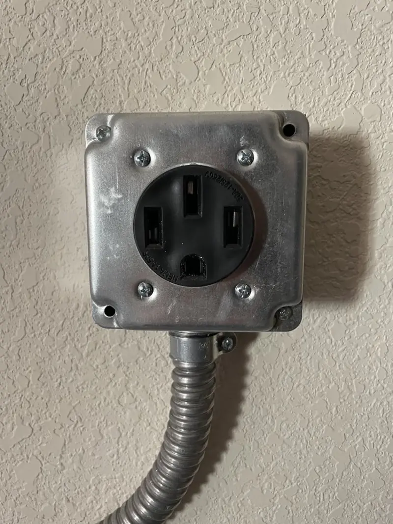 NEMA 14-50 outlet installed for Electrical Panel Upgrade in American Canyon